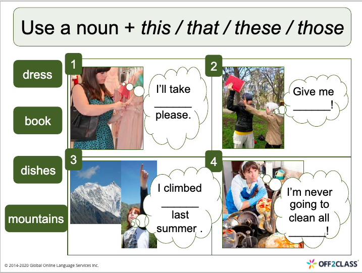 Teaching Demonstrative Pronouns The Easy Way Off2Class