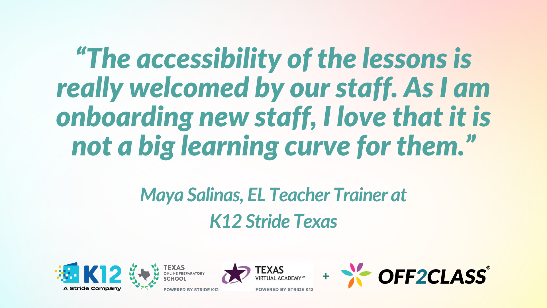 Stride K12 in Texas Online Public Schools Off2Class